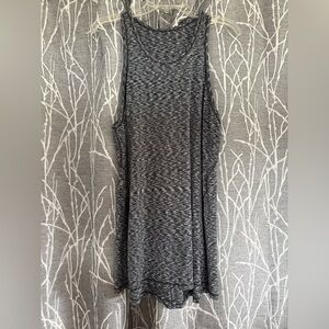 Lululemon Split Back Gray Heathered Tank Top size 10